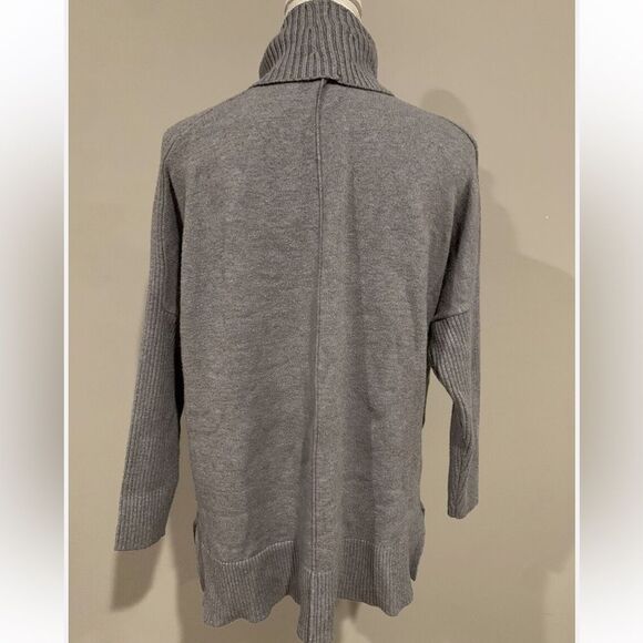 Time And Tru Gray Turtleneck Sweater Medium Grey Size Approximately L - Picture 4 of 8